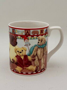 Vtg Royal Doulton Everyday Antique Toys Bears Coffee Cocoa Tea Mug, MINT!